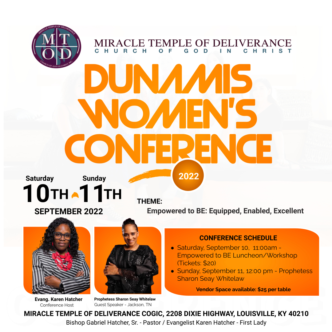 2022 Dunamis Women’s Conference Miracle Temple of Deliverance COGIC